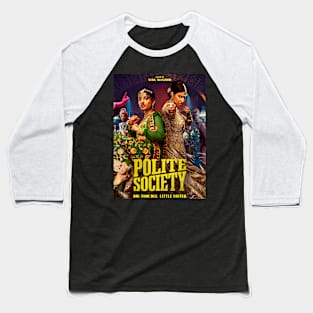 Polite Society Film Baseball T-Shirt